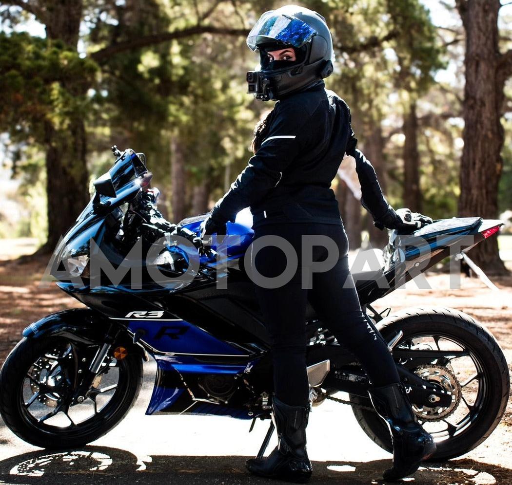 Amotopart 2022-2024 Yamaha YZF-R3 & R25 Blue Black Fairing Kit