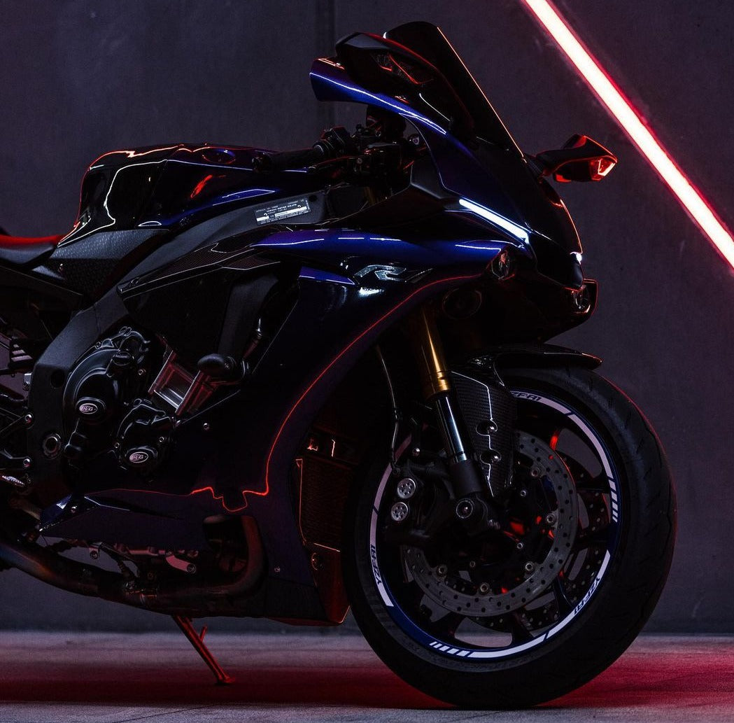 Amotopart 2015-2019 Yamaha YZF 1000 R1 Purple Abzugskit