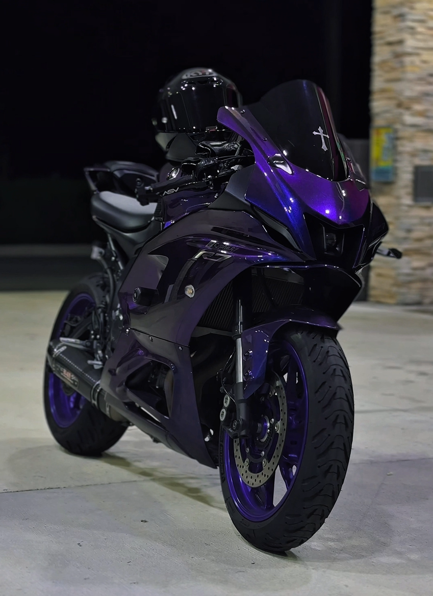 Amotopart 2021-2025 Yamaha YZF-R7 Gradient Blue Purple Fairing Kit