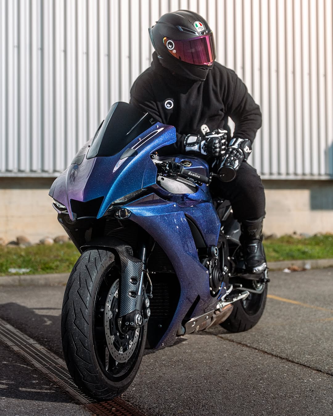 Amotopart 2020-2024 Yamaha YZF R1 Glossy Grey Fairing Kit