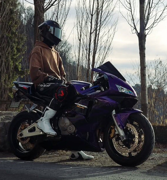 Amotopart 2003-2004 Honda CBR600rr Kit de carénage noir violet