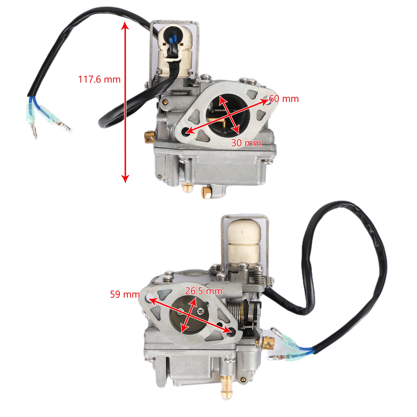 Carburetor Carb Fit für Yamaha Außenborder 4-Takt F20 6AH-14301-00 6AH-14301-01