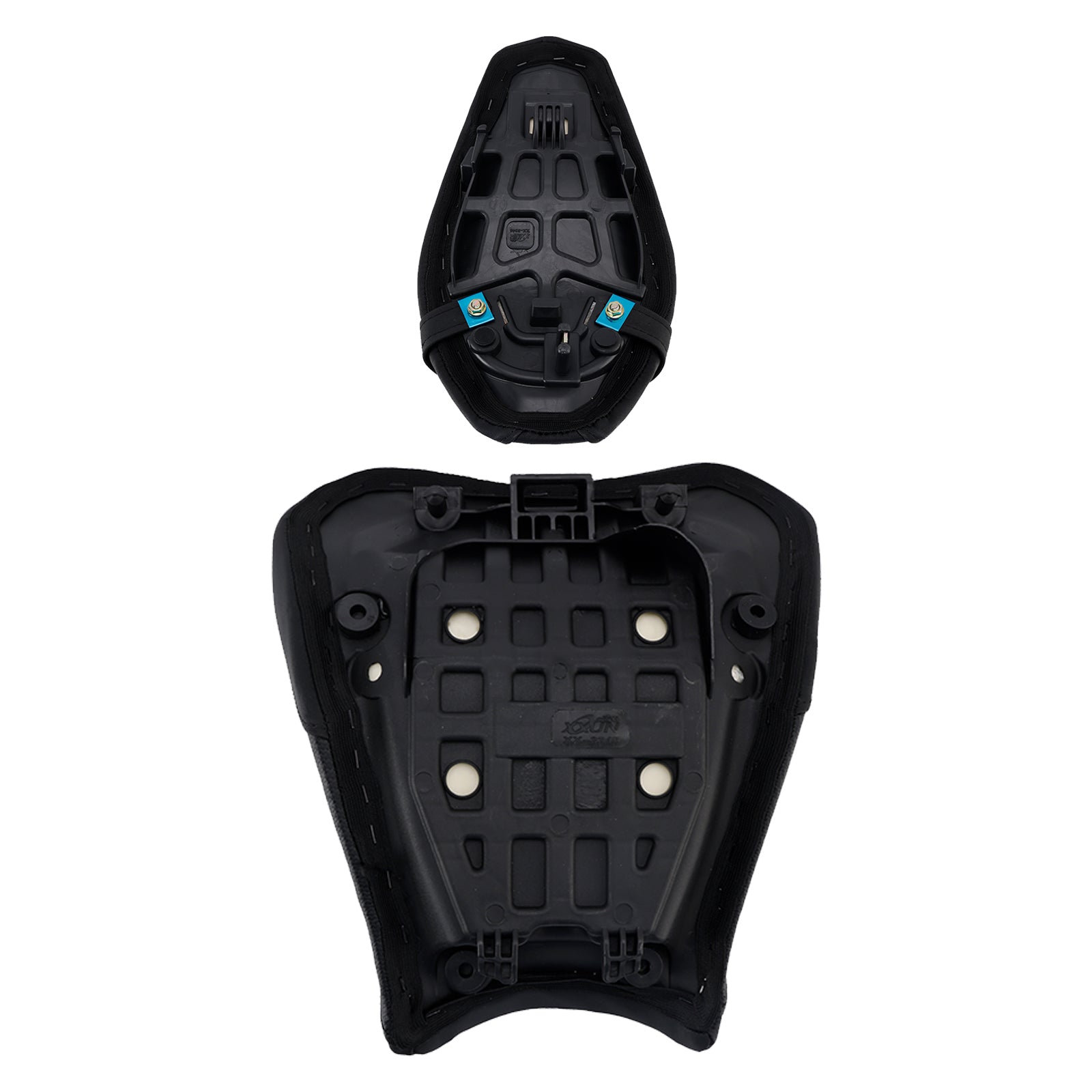 17-24 Kawasaki Ninja Z900 Asiento de pasajero con cojín completo, color negro