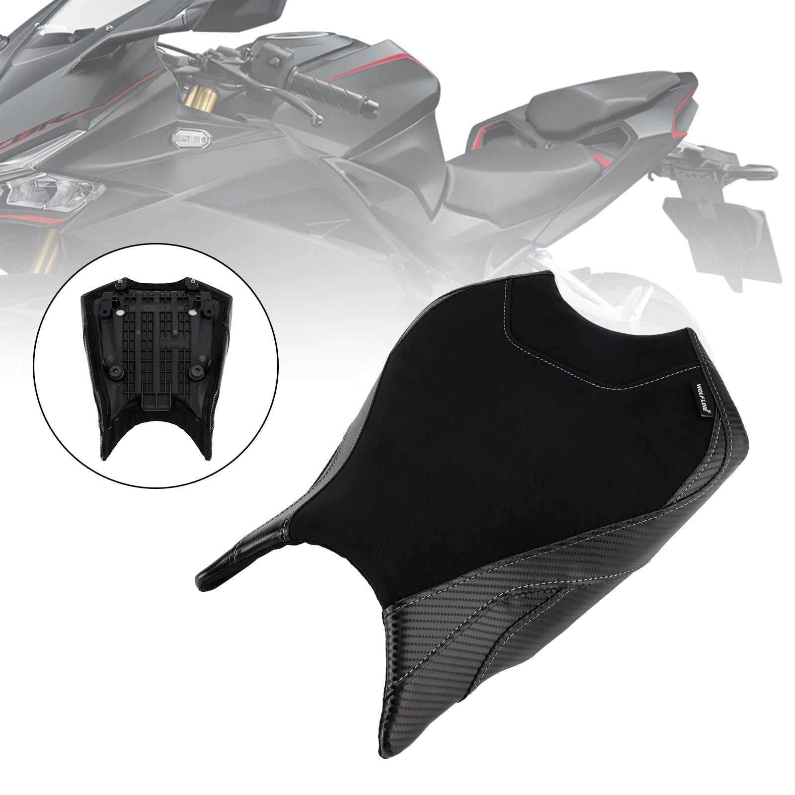 2017-2024 23 Honda Cbr250Rr Front Driver Raider Seat Pillion Saddle Multi BlueB