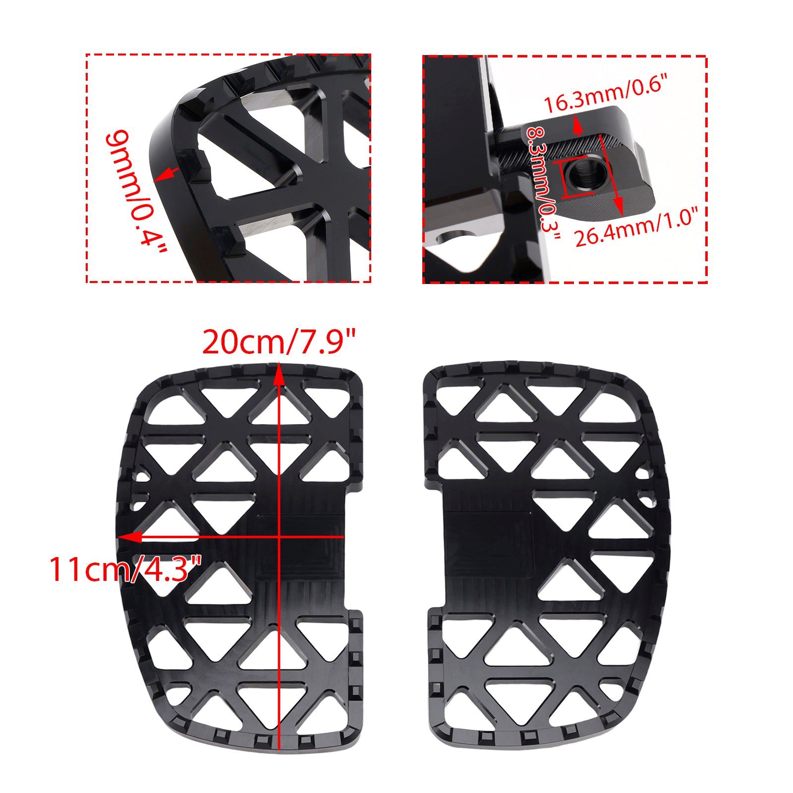 Indian Scout 2015-2024 Scout Bobber 2018-2024 Front Footrests Foot Pegs