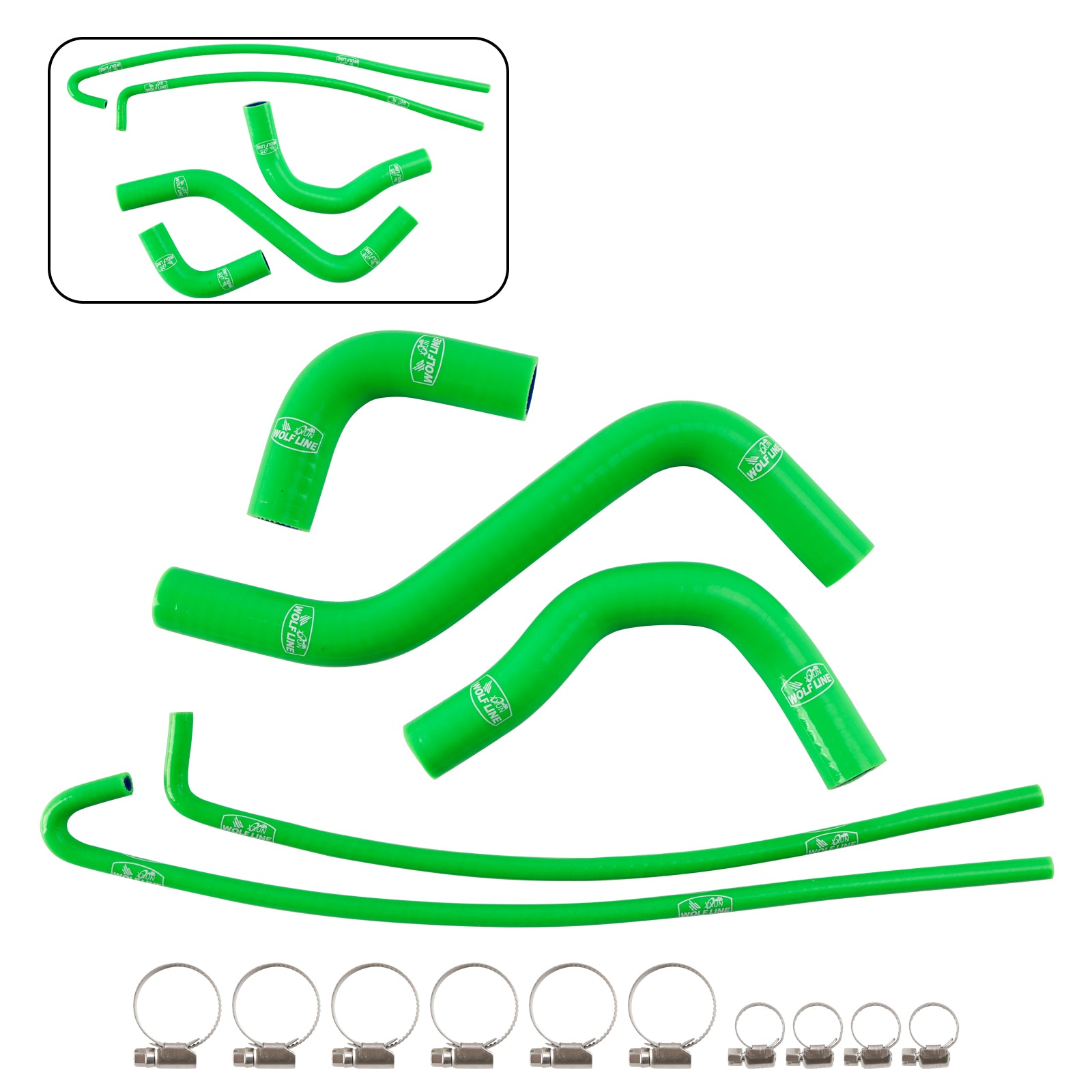 17-24 Kawasaki Z900 & 17-25 Z900RS Silicone Radiator coolant Hose kit