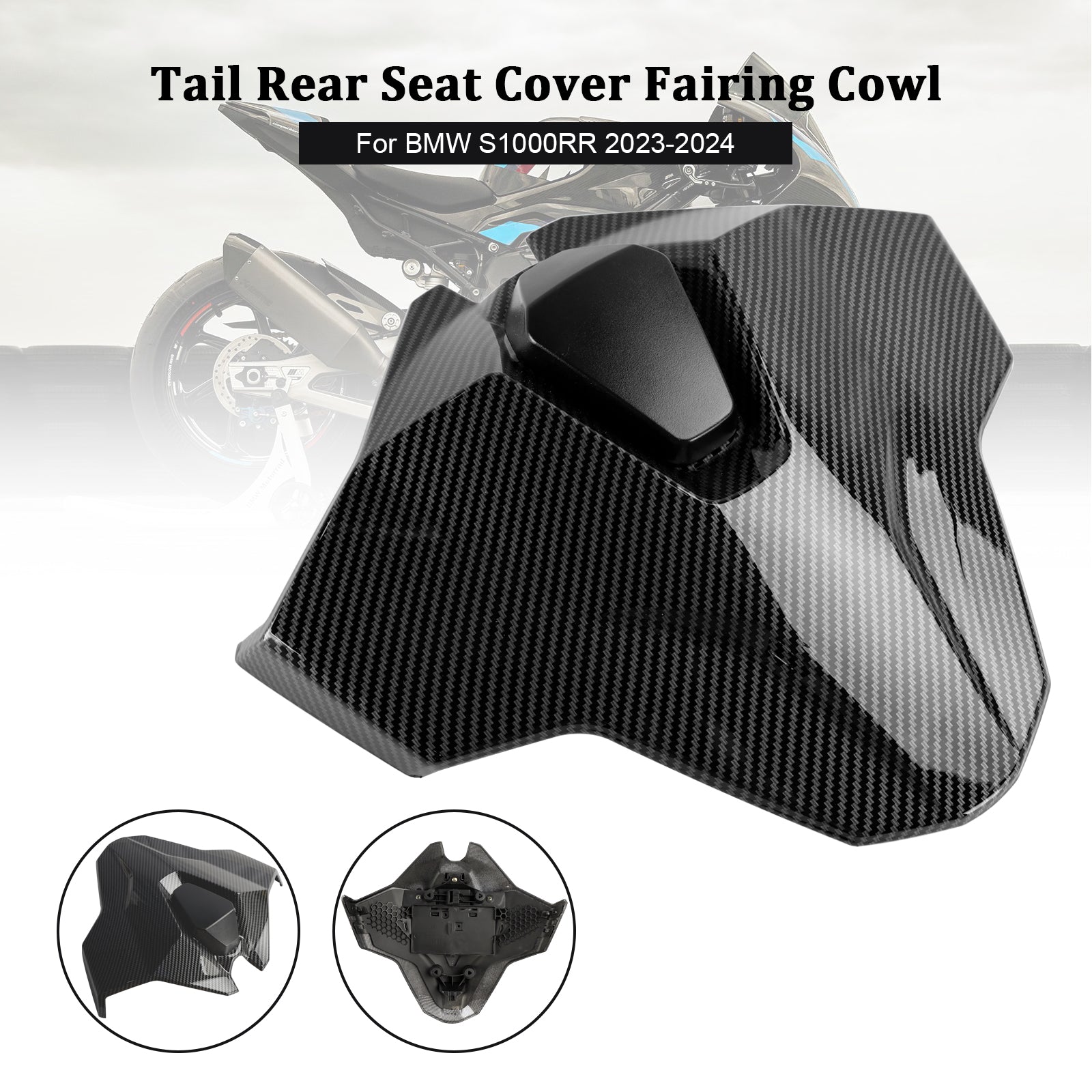 23-24 BMW S1000RR Svans baksäte Cover Fairing Cowl