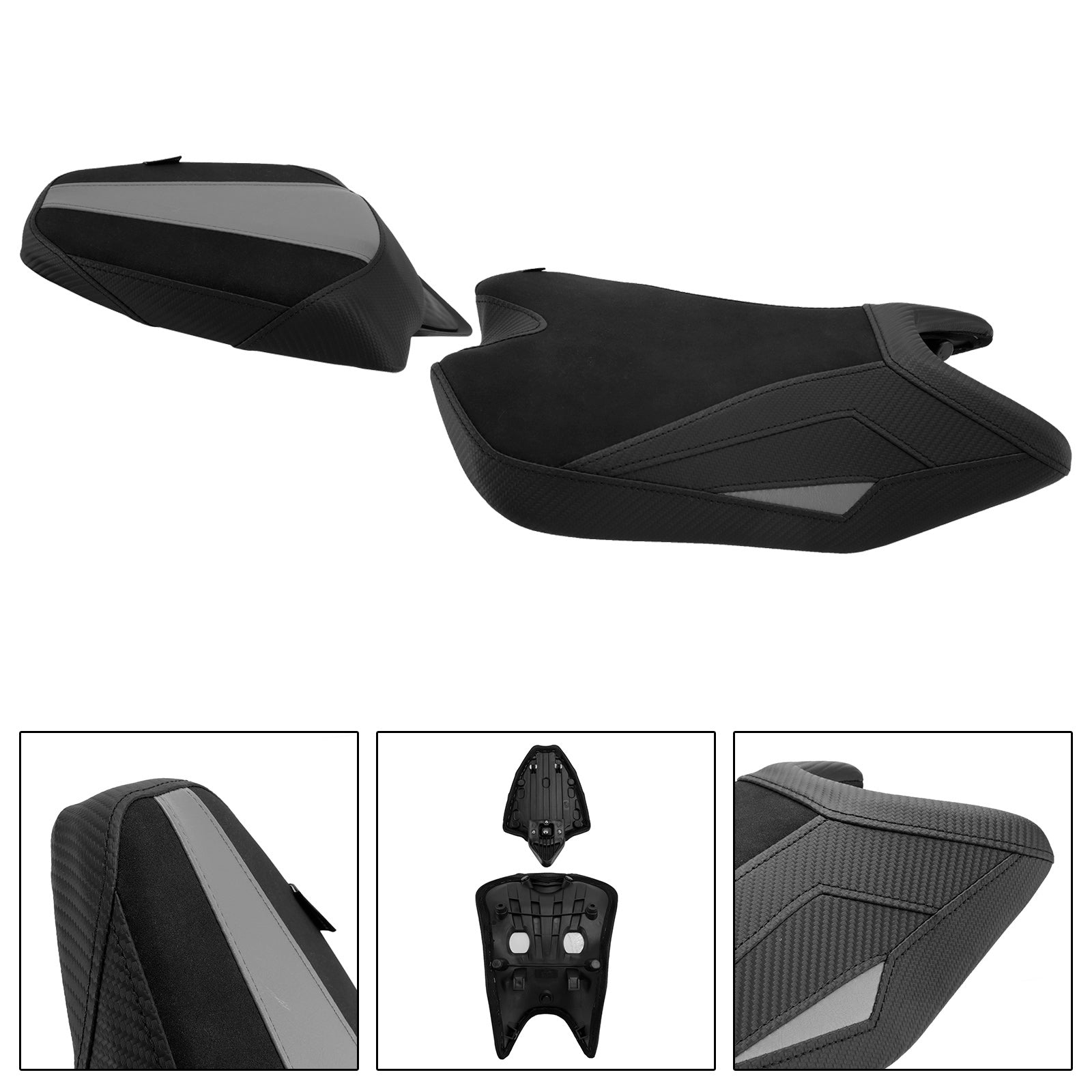 2024-2025 Aprilia Rs457 Rs 457 Voorzijde&REar Raider passagierskussenset grijs