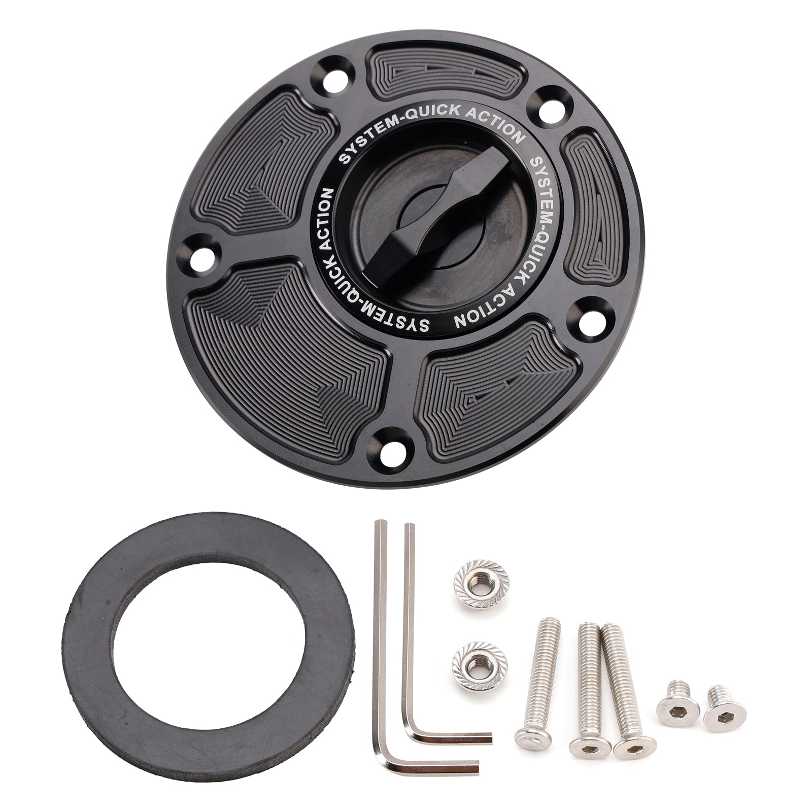 Yamaha MT-03 MT-07 MT-09 MT-10 FZ1 FZ6 FZ6R Quick-Turn Fuel Gas Cap 5 Hole