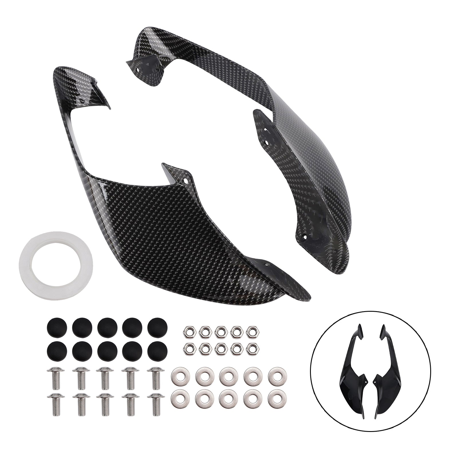 2021-2024 Yamaha YZF R1 R1M Voorzijde Winglets Vleugels Spoiler Kuip