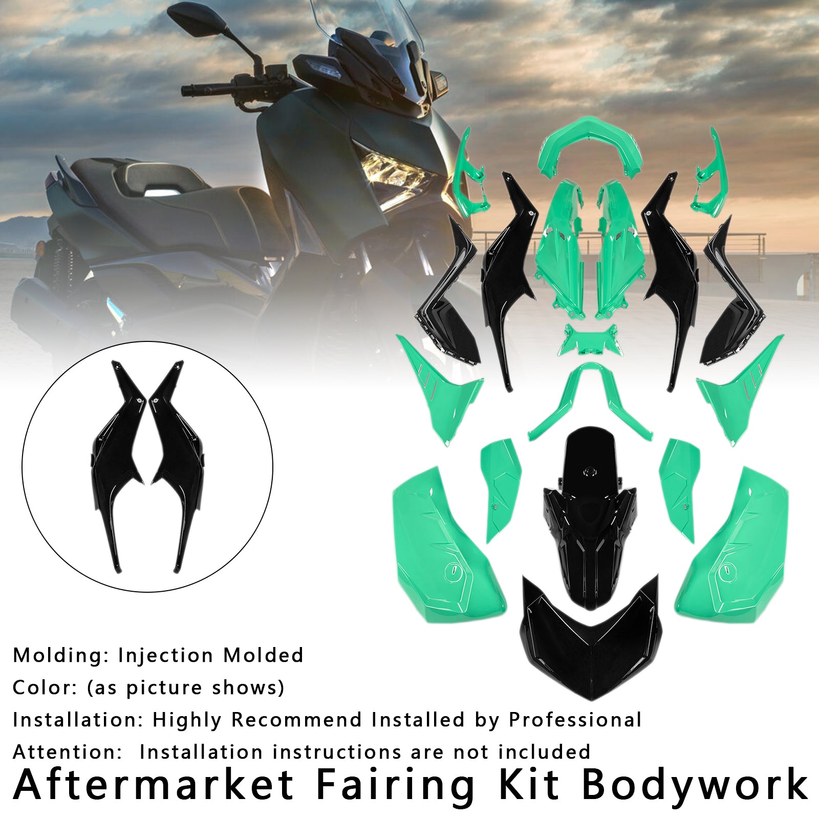 Amotopart 2023-2024 Yamaha X-MAX 300 Fairing Kit