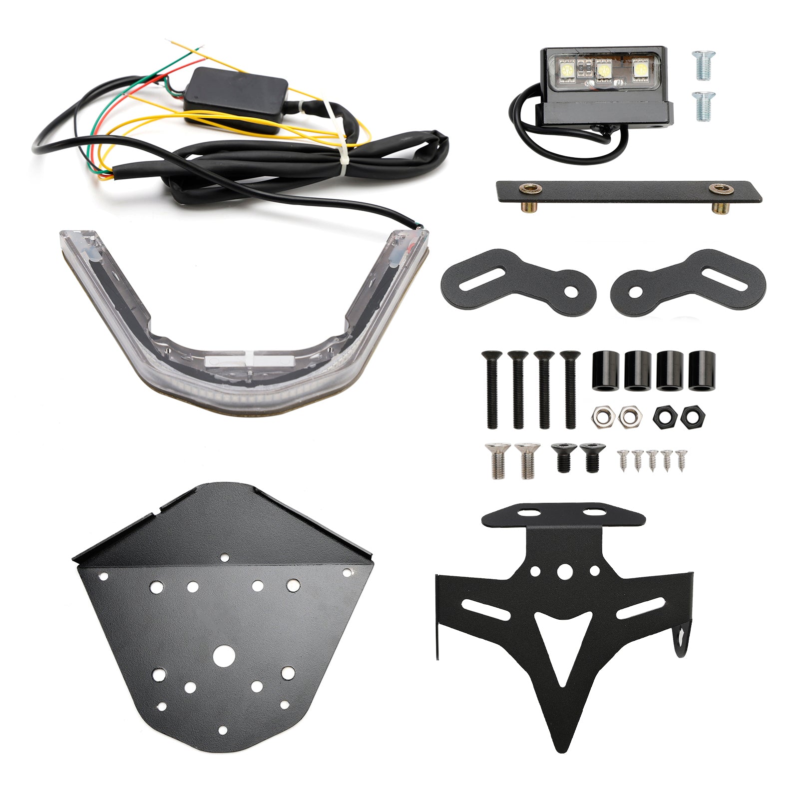 21-24 BMW S1000RR Soporte de marco de soporte de placa de matrícula de aleación de aluminio