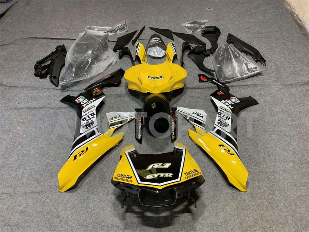 Amotopart Yamaha YZF R1 2020-2025 Yellow&Black Fairing Kit