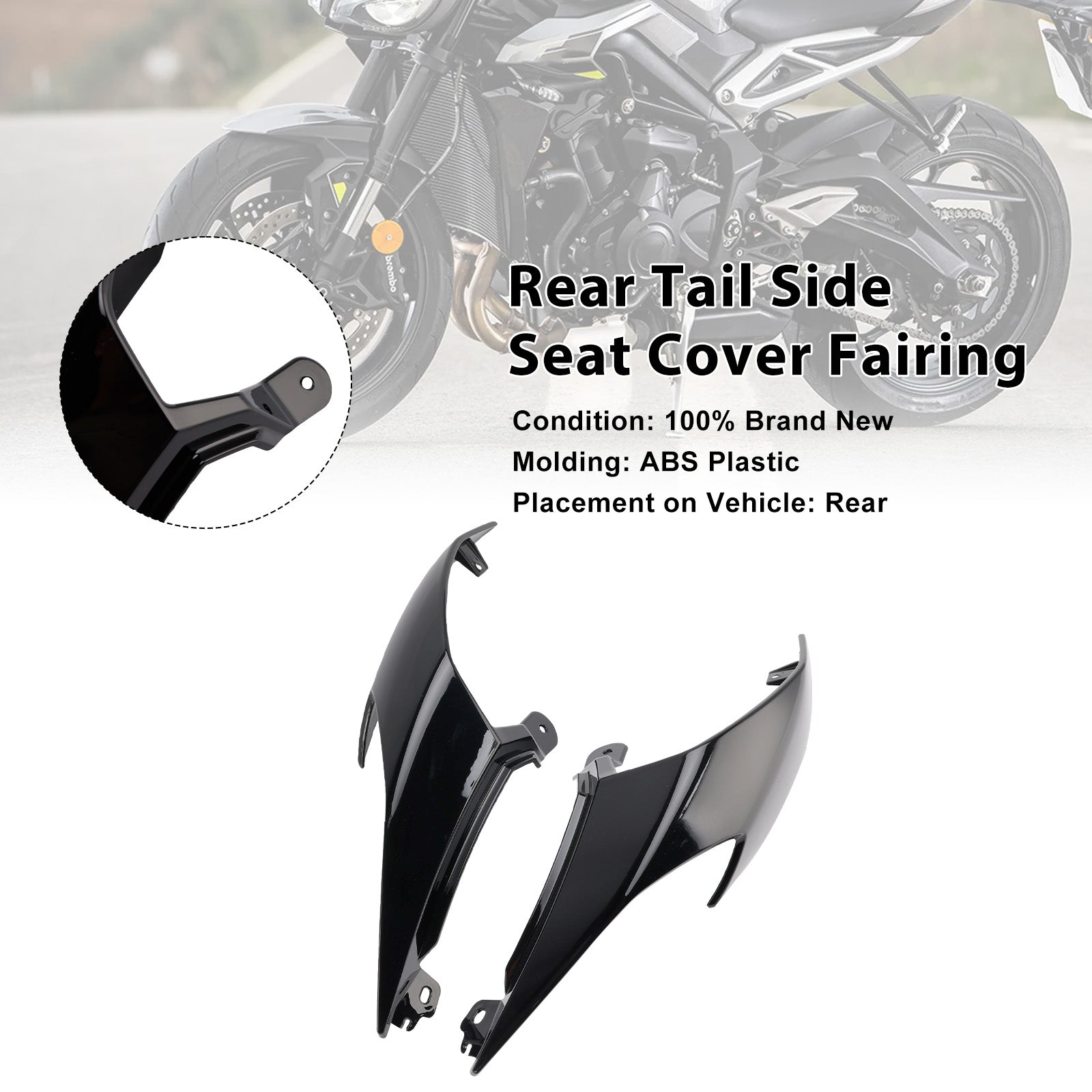 Street Triple 765 R RS 2020-2025 Rear Tail Side Seat Cover Fairing