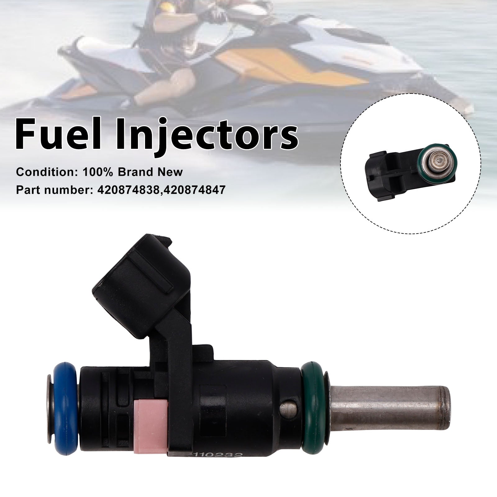 Sea-Doo SPARK GTR GTI GTS 420874847 Inyectores de combustible 420874838