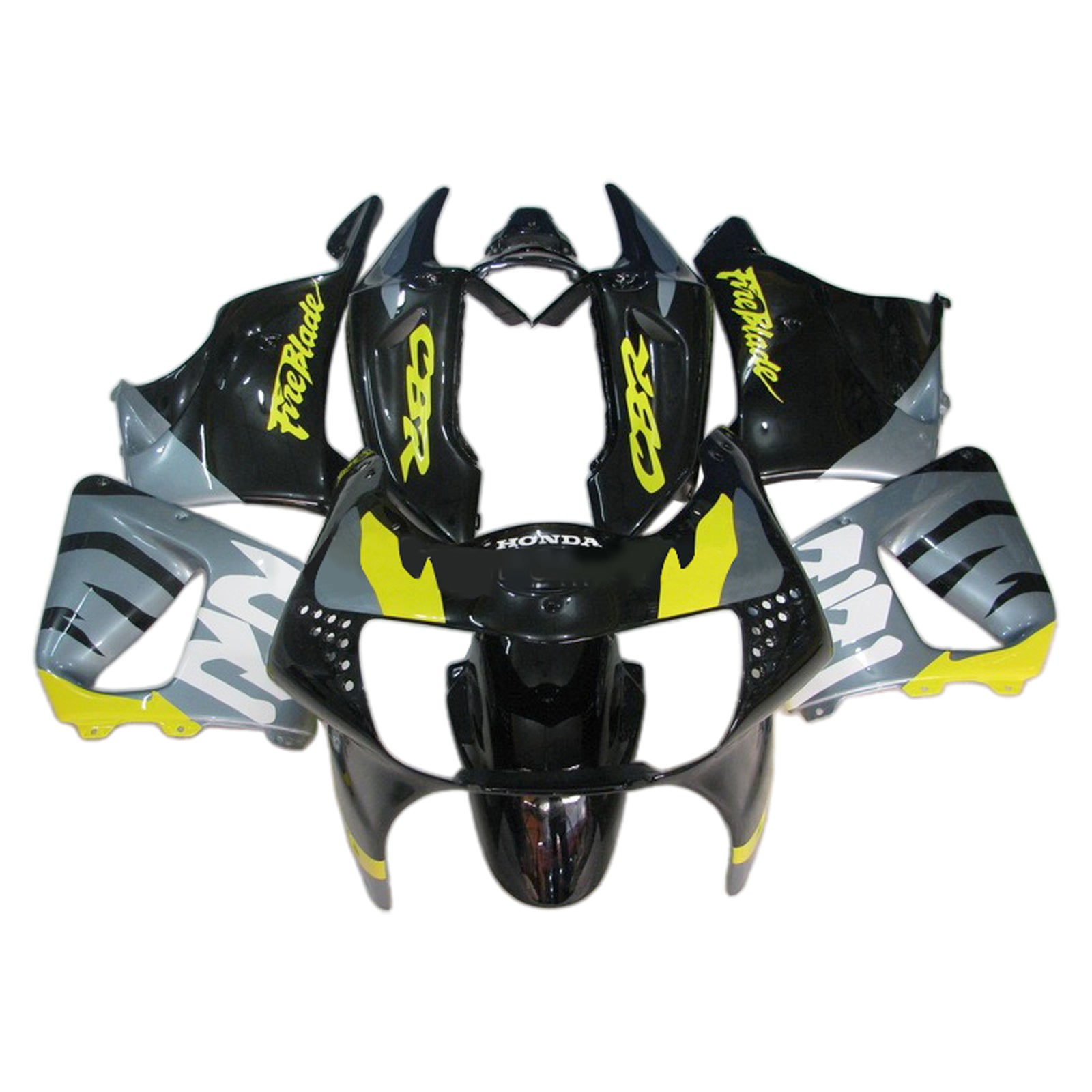Amotopart 1998-1999 Honda CBR900RR 919 Black Gray Fairing Kit