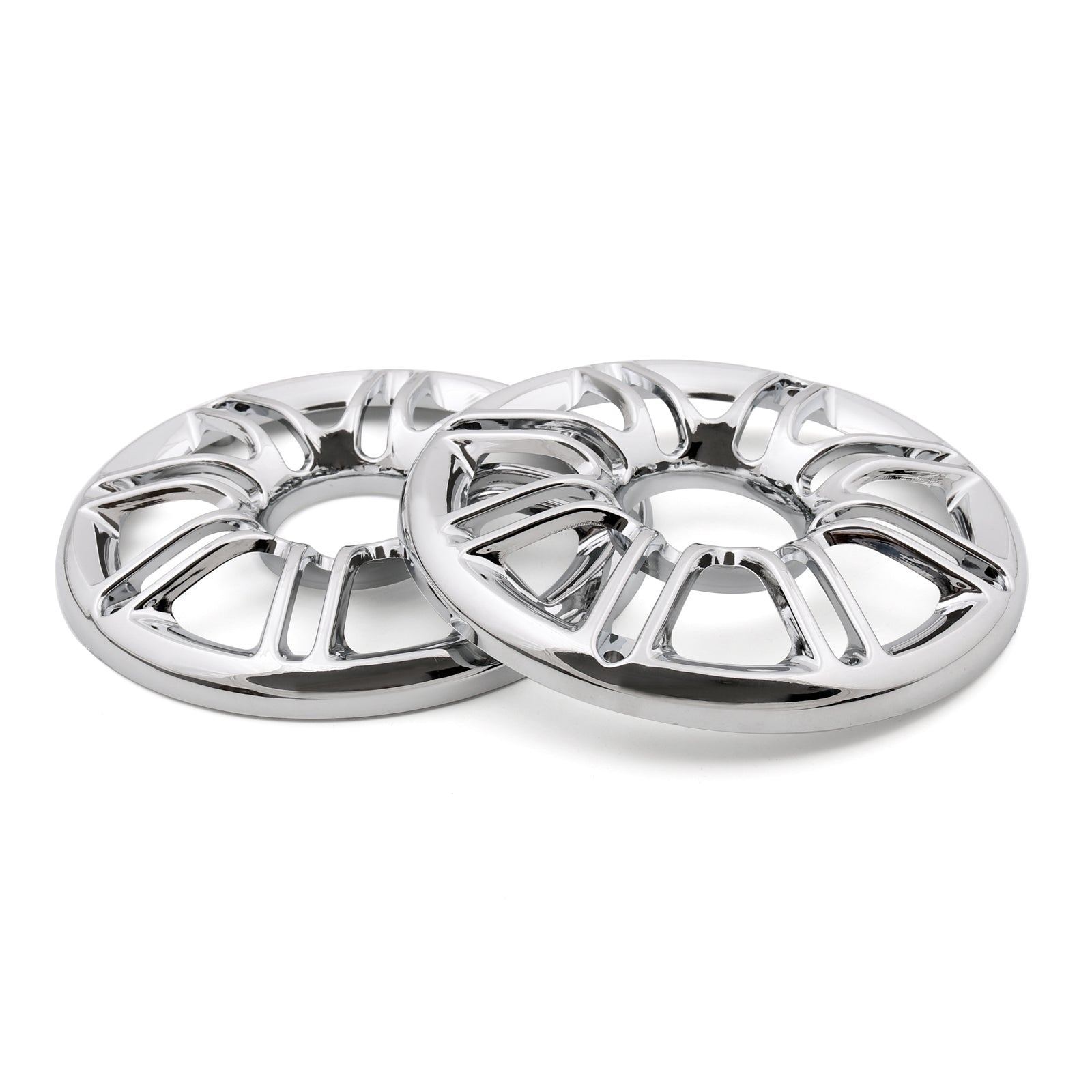 2x Harley Davidson Touring Glide Speaker Cover Grill 6" 3D Round Rear Front