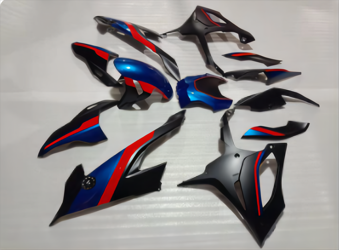 Amotopart BMW M1000RR S1000RR 2019-2022 Kit de carenado azul rojo