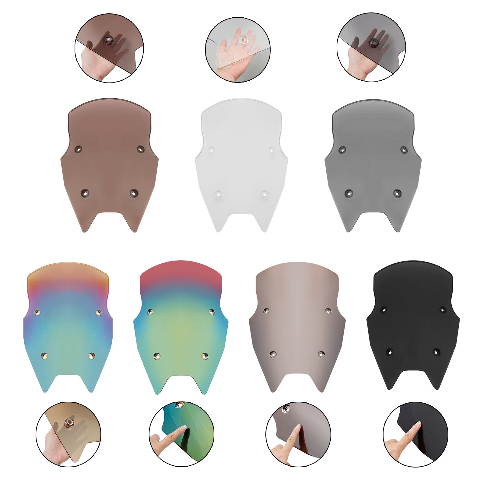 BMW R1200R 2015-2018 R1250RS 2019-2024 vindrutan vindruta