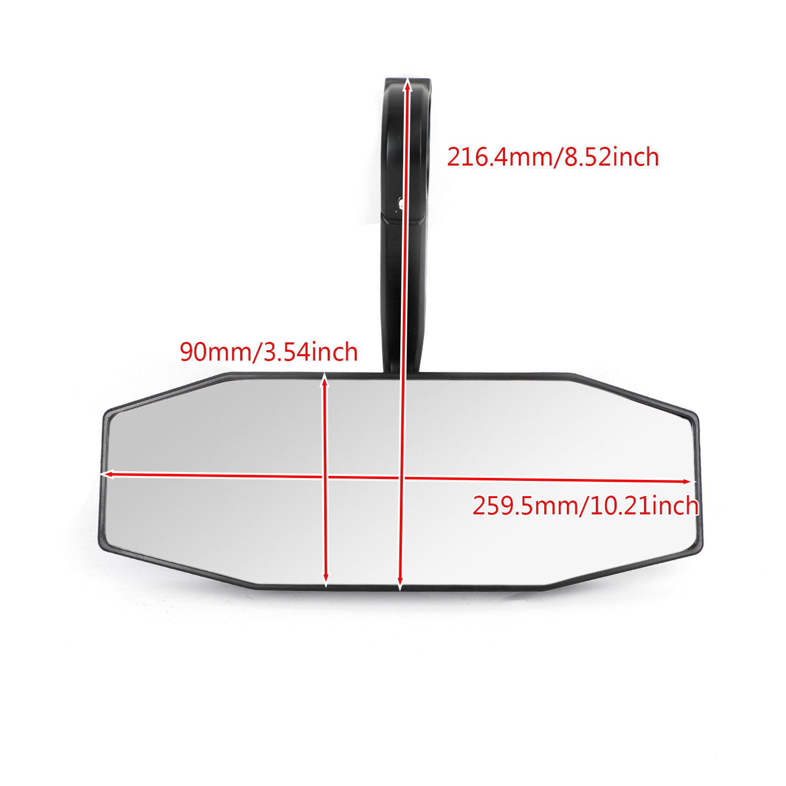 16-21 Polaris General 4 Ranger RZR 570 1000 900 espelho de vista traseira turbo