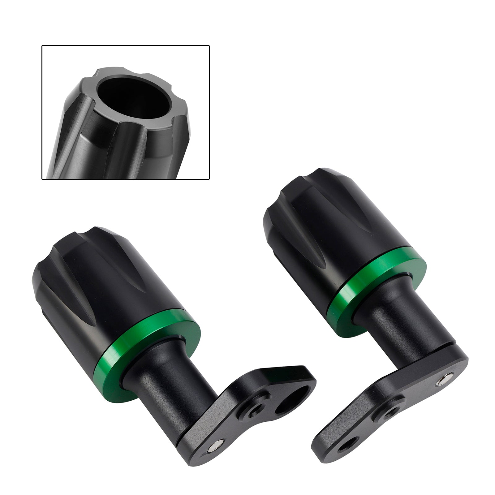 2024-2025 KAWASAKI ZX-6R ZX 6R CNC Anti-Crash Frame Sliders Protector Green