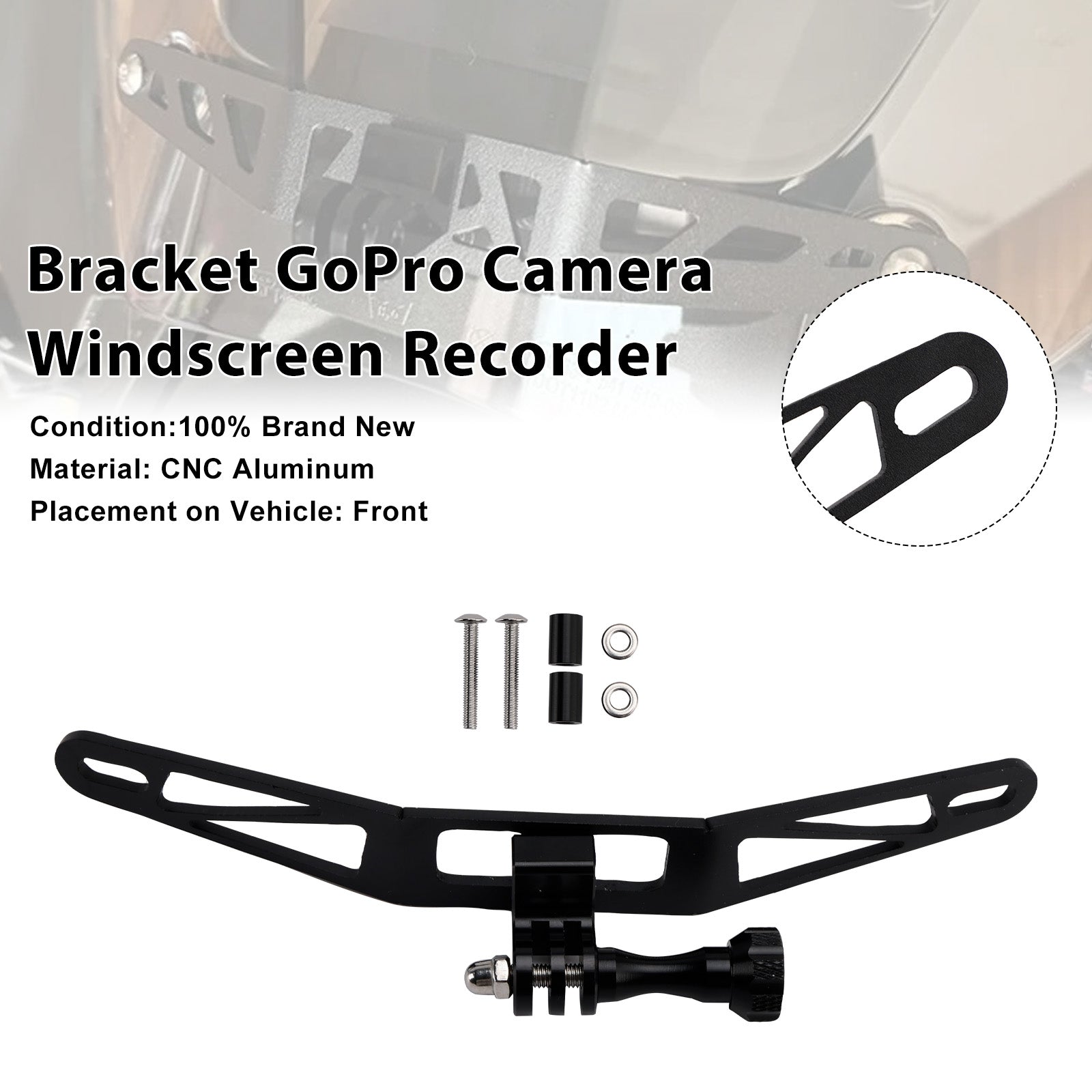 BMW R1300GS S1000XR F900XR F850GS Bracket GoPro Camera Windscreen