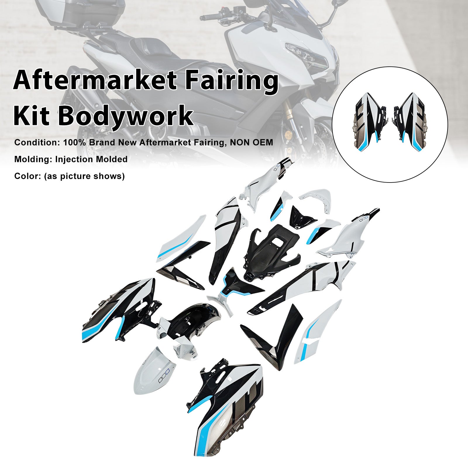 Amotopart 2025-2026 Yamaha TMAX560 Fairing Kit Collection