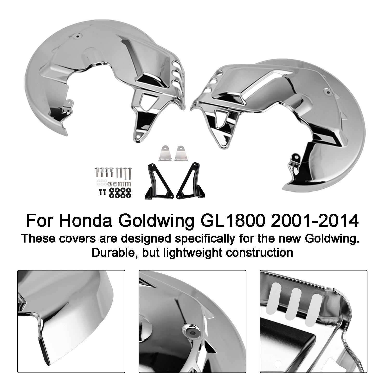 Honda Goldwing GL1800 F6B 01-15 Front Brake Disc Rotor Covers