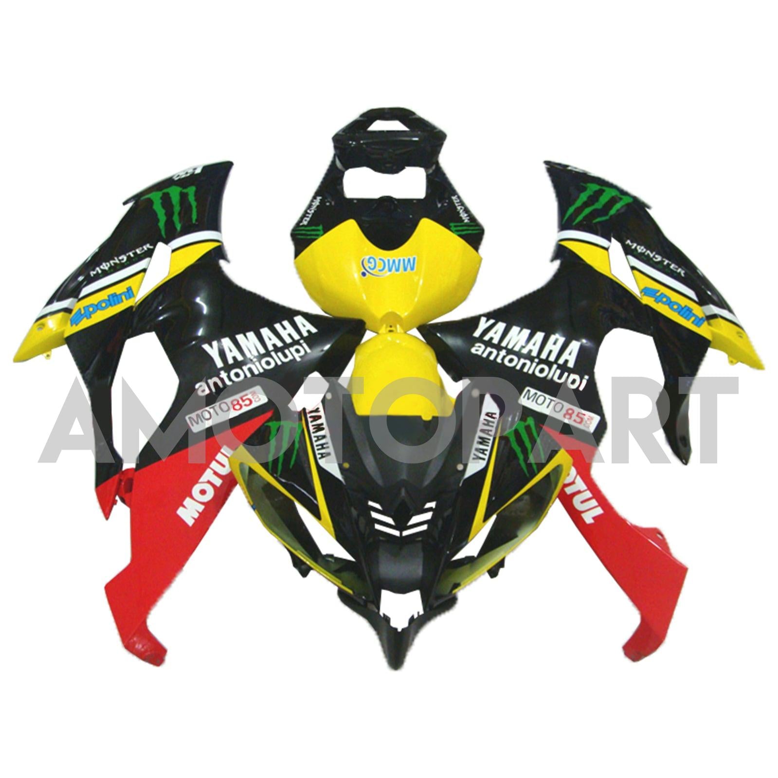Amotopart 2008-2016 Yamaha YZF 600 R6 Zestaw Fairing Kolekcja One