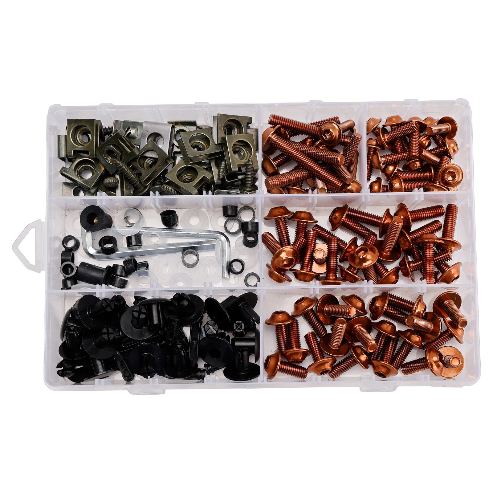 Amotopart 2013-2018 Kawasaki ZX6R 636 Schwarzorange Verkleidung Kit