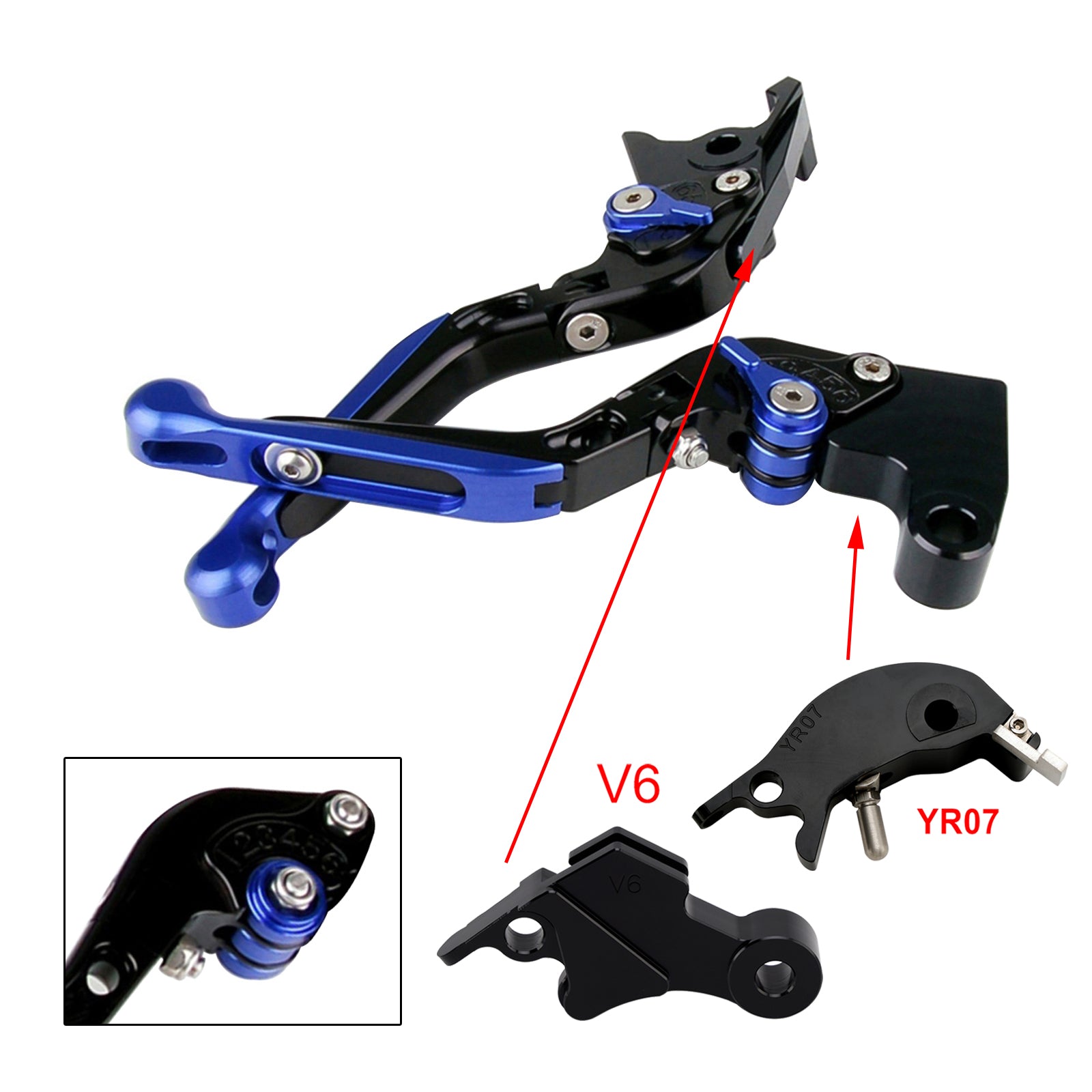 24-25 YAMAHA XSR900 XSR900GP MT-09 MT-09SP Adjustable Clutch Brake Lever