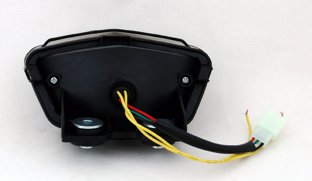 08-12 Kawasaki Ninja 250R EX250 Integrated LED-Rücklicht-Kurvensignale Rauch