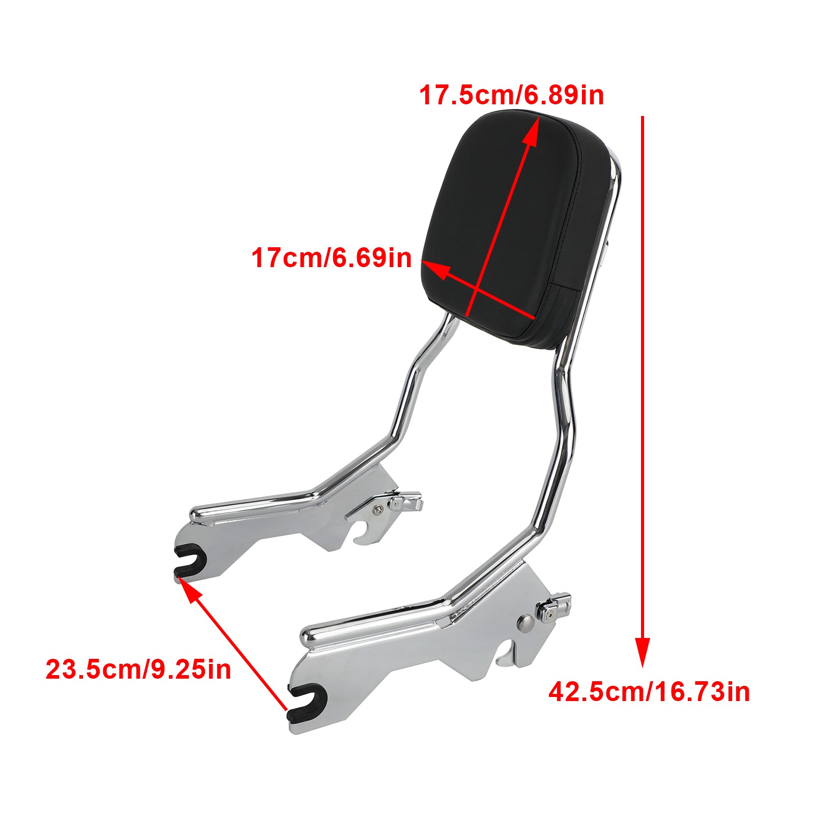 Passenger Sissy Bar Backrest for FXBB Softail Slim FLSL Deluxe FLDE