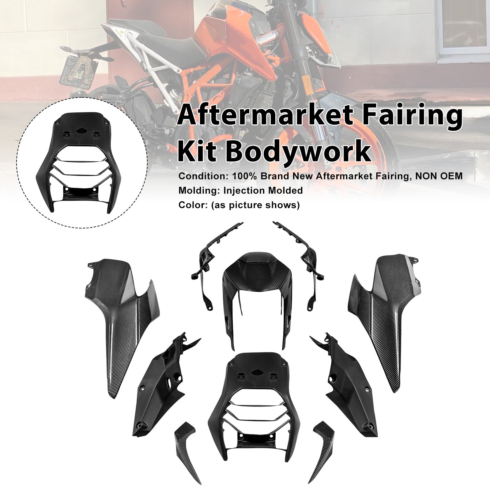 Amotopart 2017-2023 Duke 390 Fairing Kit