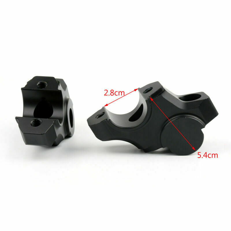 Elevadores de barra de aluminio Billet Barback negro apto para Yamaha XSR900 MT09 MT-09 12-20