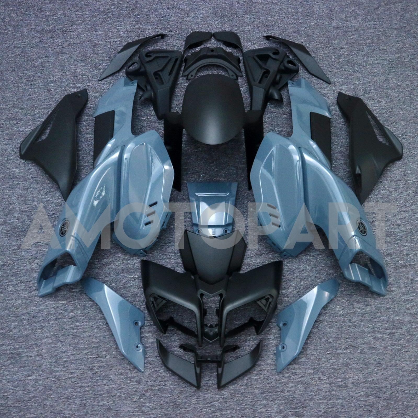 Amotopart 2016-2020 Yamaha MT-10 Grey Blue Black Fairing Kit