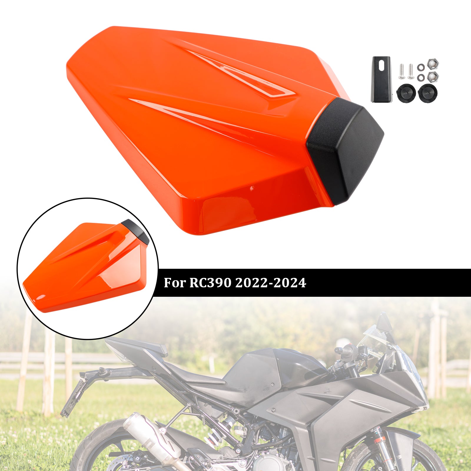 22-24 ktm RC390 staart achterstoelbedekking kuip cowl