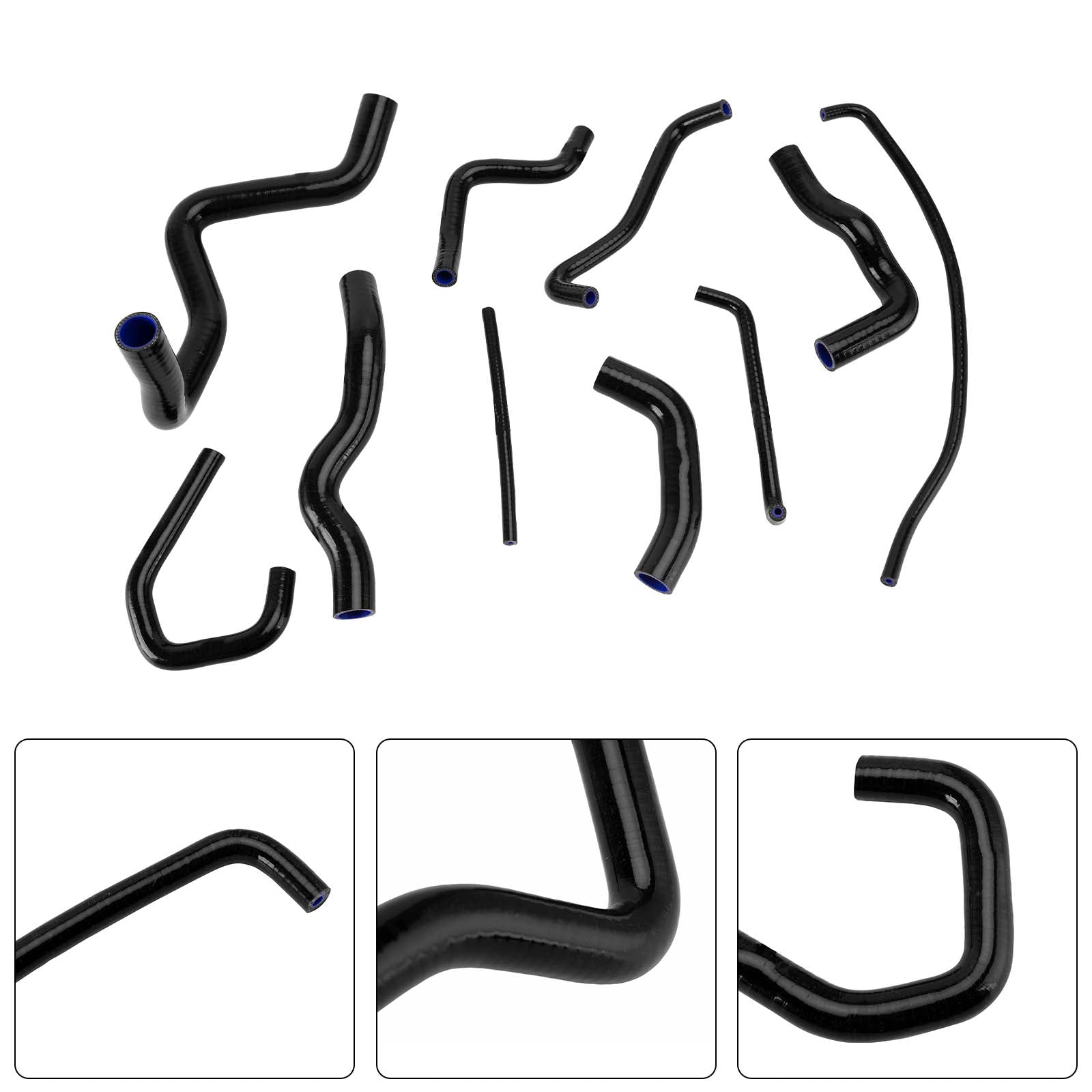 09-26 Kit de mangueira de refrigeração do radiador de silicone Kawasaki Ninja 636 ZX-6R