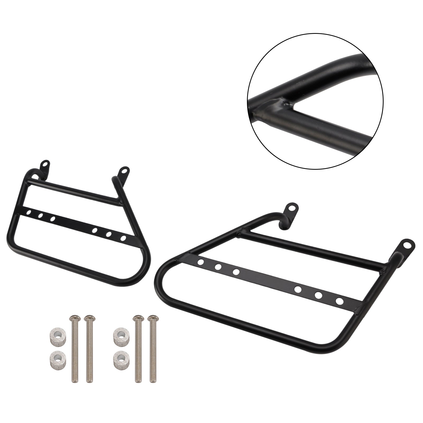 21-24 Meteor 350 Side Bag Racks Saddlebag Mounting Bracket Black Right