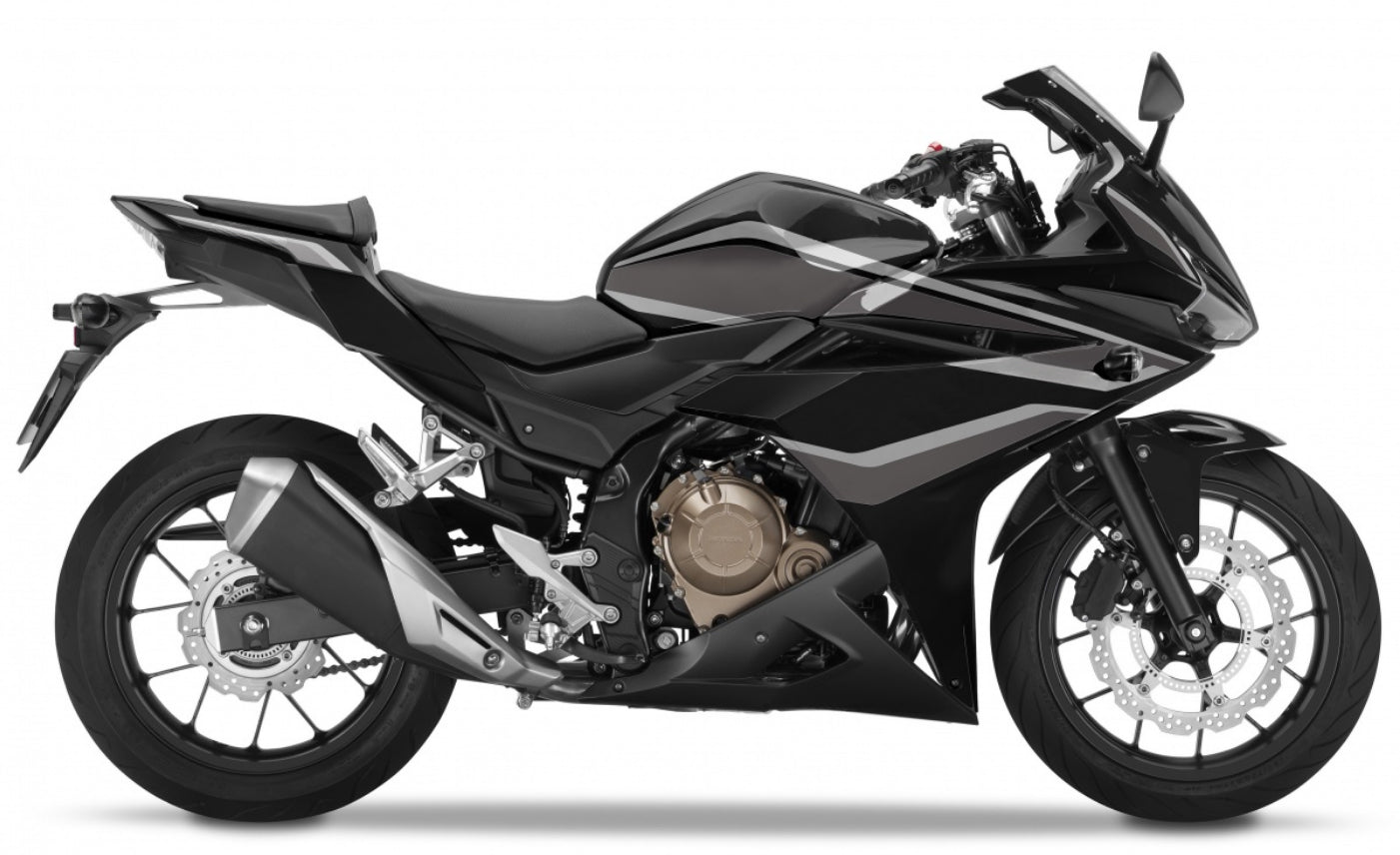 AMOTOPART 2016-2018 HONDA CBR500R KUILING ZWART MET RODE KIT