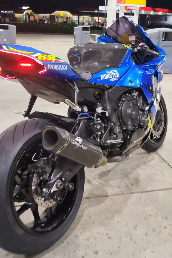 Amotopart 2020-2024 Yamaha YZF R1 Kit de carenado azul