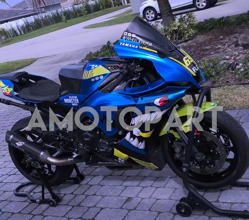 Amotopart 2020-2025 Yamaha YZF R1 Blue Fairing Kit