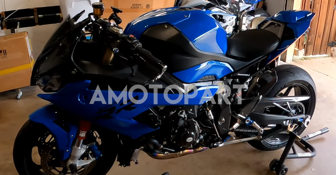 Amotopart 2019–2022 BMW M1000RR S1000RR Blaues Verkleidungsset
