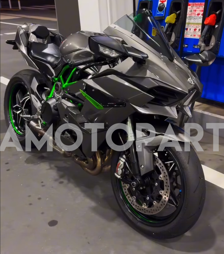 Amotopart 2015-2022 Kawasaki Ninja H2 Grey Fairing Kit