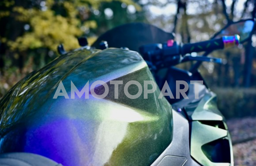 Amotopart Kawasaki EX400/Ninja400 2018-2024 Gradient Purple & Green Fairing Kit