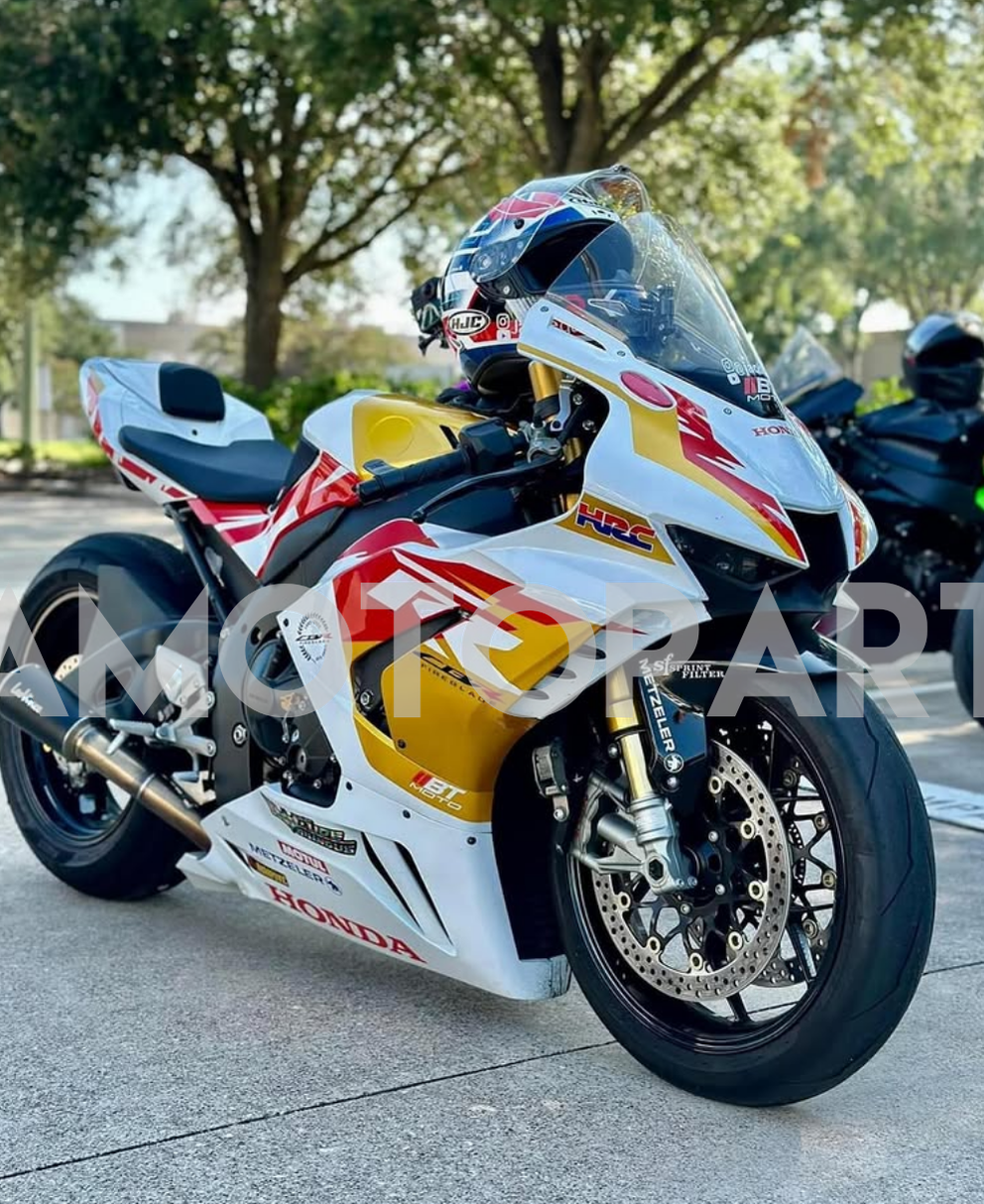 Kit de carenado Amotopart Honda CBR1000RR-R 2020-2022 amarillo y rojo