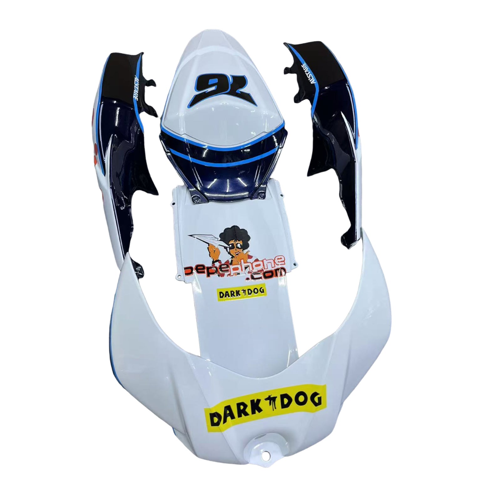 Amotopart 2007-2008 Suzuki GSXR1000 White Black Yellow Red Fairing Kit