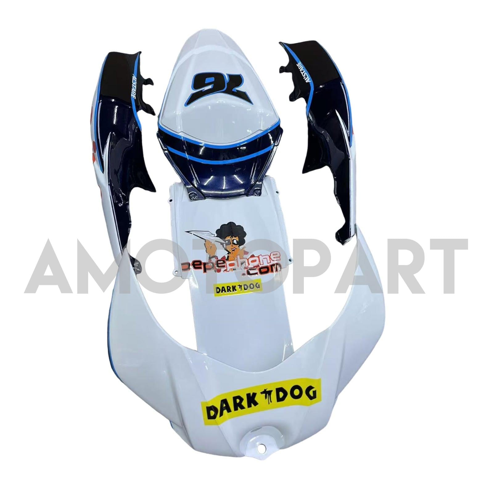 Amotopart 2007-2008 Suzuki GSXR1000 White Black Yellow Red Fairing Kit