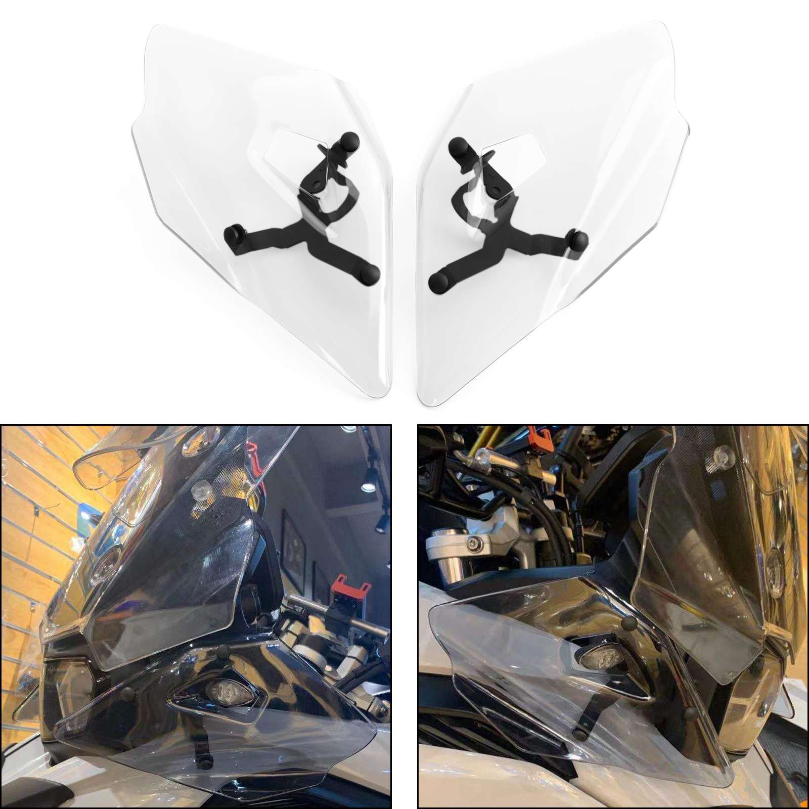 BMW R1200GS R1250GS LC ADV F750GS F850GS Motorcycle Deflector Side Top Clear