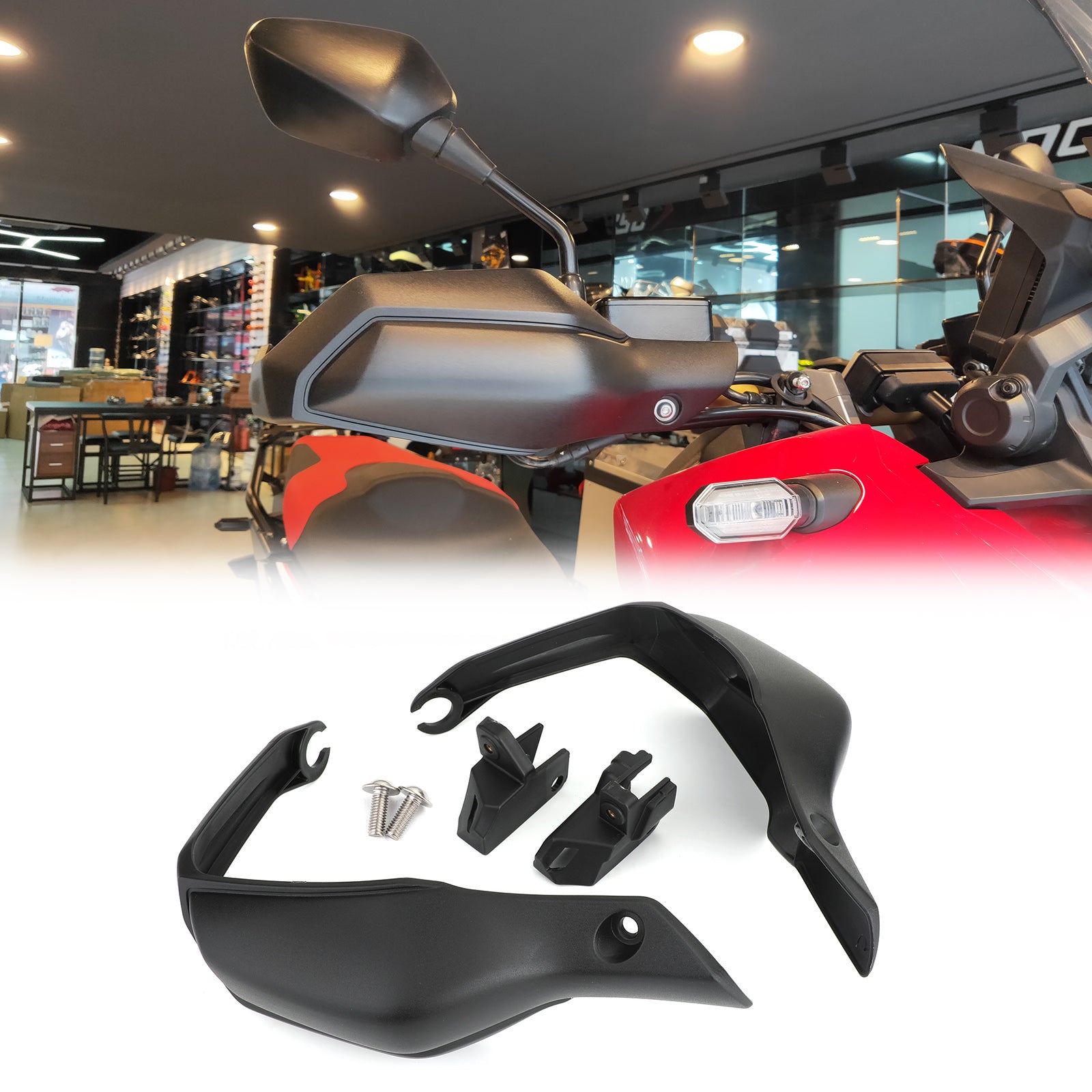 17-20 ホンダ X-ADV 750 ハンドガード ハンドルバー シェル プロテクター ブラック